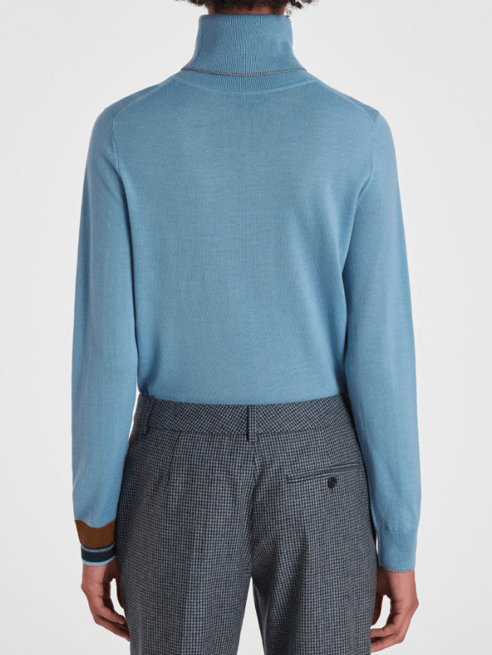 Paul-Smith-Light-Blue-Wool-Blend-Roll-Neck-Sweater W2R-323N-L31054 Col 44 izzi-of-baslow