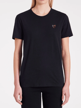 Paul Smith Tops Paul Smith Black Embroidered Swirl Heart T-Shirt W1A-102J-AU926 Col 79 izzi-of-baslow