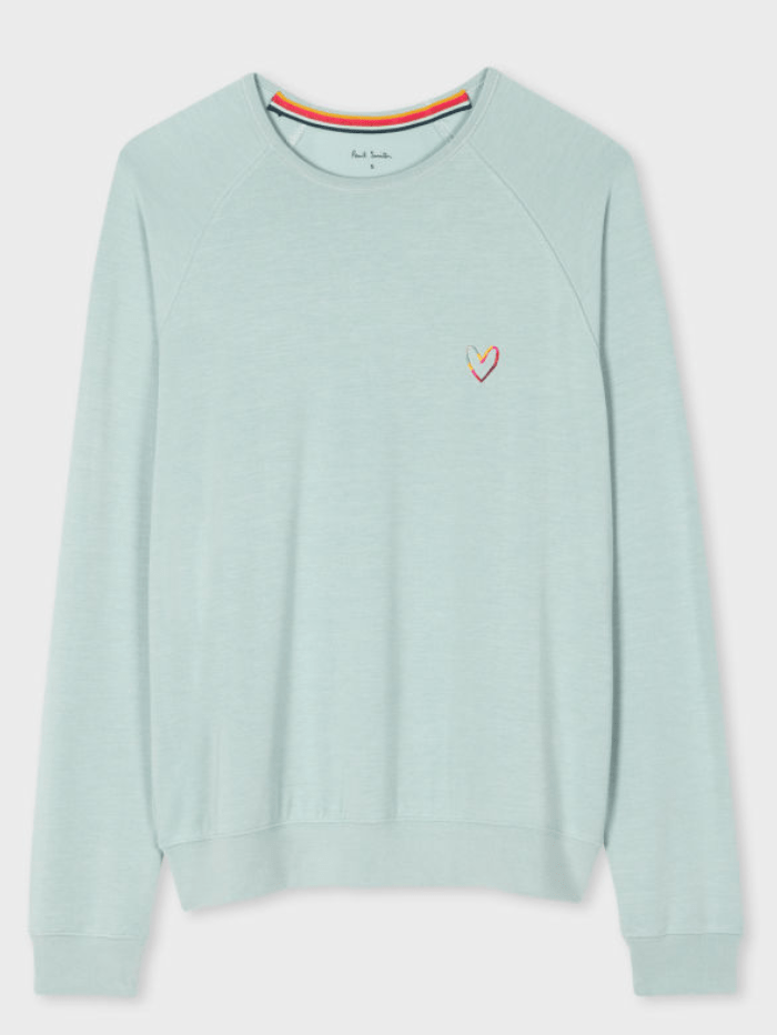Paul Smith Swirl Heart Sweatshirt In Blue W1A 795 MU824 42