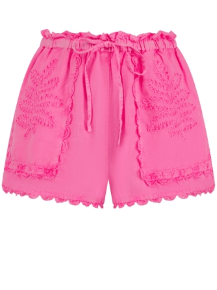 Pranella-Beachwear-IZZIE-Neon-Pink-Shorts-izzi-of-baslow
