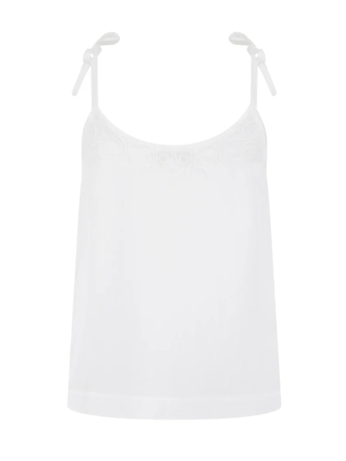 Pranella Tops Pranella VIXEN Camisole Top In White izzi-of-baslow