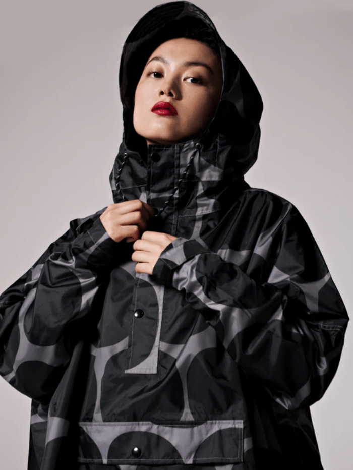 Rain Kiss Coats and Jackets One Size RainKiss Black Polka Rain Poncho izzi-of-baslow