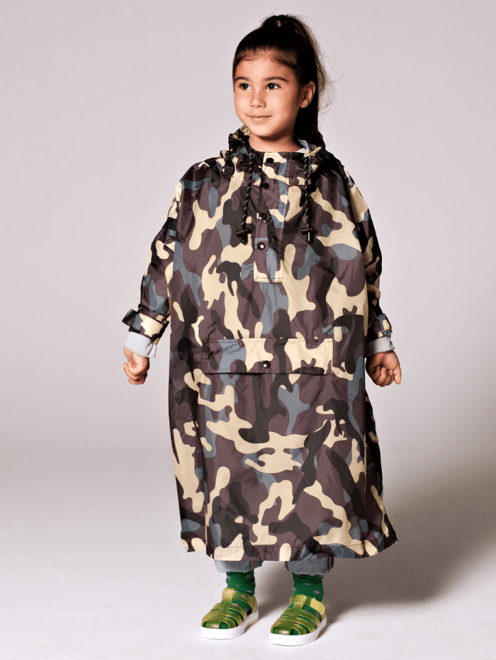 Rain Kiss Coats and Jackets One Size RainKiss Jungle Camo Rain Poncho Kids izzi-of-baslow