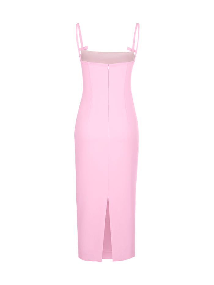 Riani Pink Slim Dress With Spaghetti Straps 216400-4139 0302 izzi-of-baslow