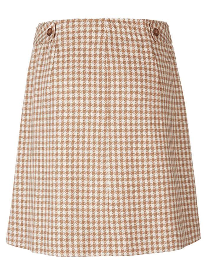Riani-Vichy-Jersey-Mini-Skirt 384720 5418 Col 0867 izzi-of-baslow