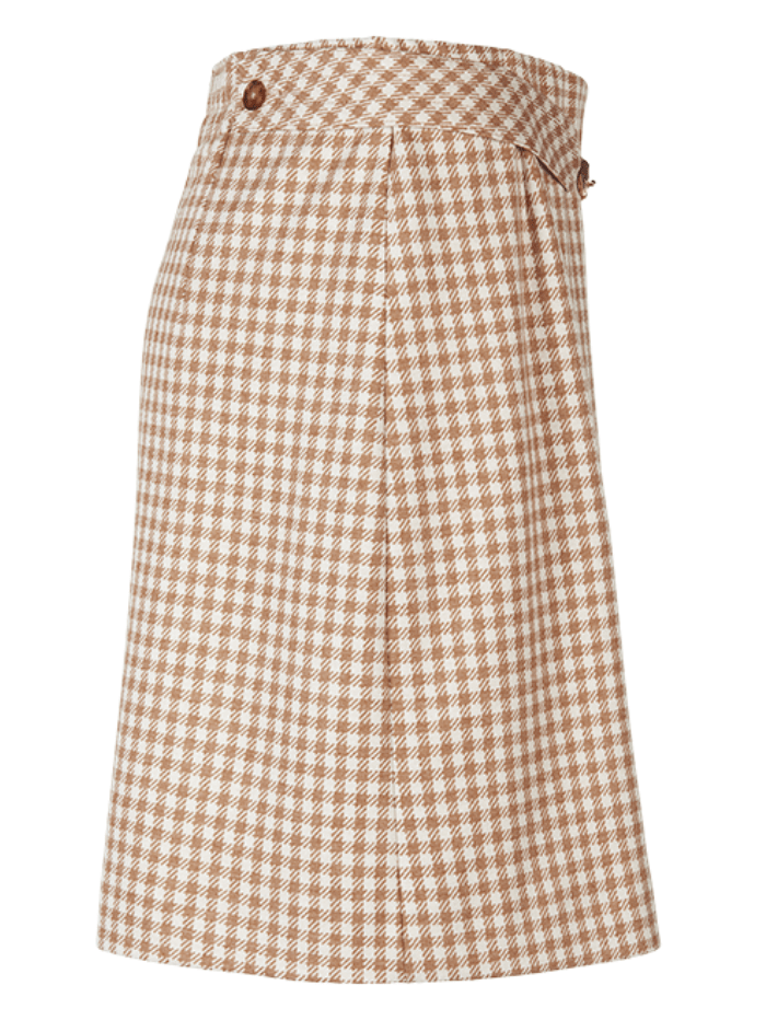 Riani-Vichy-Jersey-Mini-Skirt 384720 5418 Col 0867 izzi-of-baslow