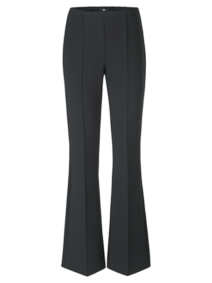 Riani-Slim-Fit-Bootcut-Scuba-Trousers-In-Black 433470-8190 Col 999 izzi-of-baslow