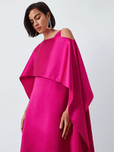 Weekend By Max Mara Dresses Weekend By Max Mara GAMBERO Fluid Satin Dress In Fuchsia 2415231012600 Col 019 izzi-of-baslow