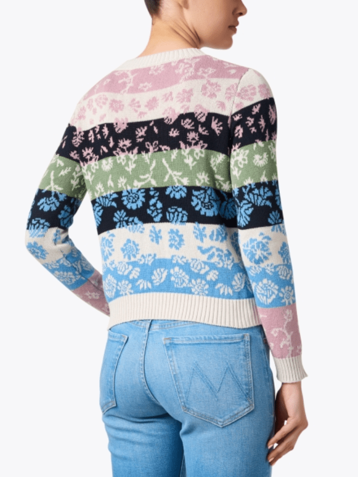 Weekend-By-Max-Mara-FLERES-Multi-Floral-Stripe-Sweater-2415361191600 Col 001-of-baslow