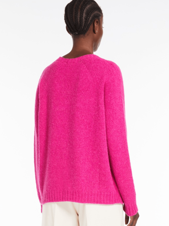 Weekend-by-Max-Mara-GHIACCI-Wool-Blend-Fuchsia-Jumper 23536610396 Col 009 izzi-of-baslow