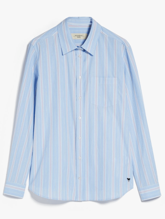 Weekend-By-Max-Mara-BAHAMAS-Blue-Striped-Poplin-Shirt-2415111121600 Col 037-of-baslow