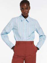 Weekend-By-Max-Mara-BAHAMAS-Blue-Striped-Poplin-Shirt-2415111121600 Col 037-of-baslow
