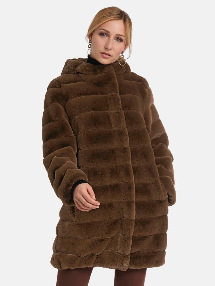 Basler Hazelnut Faux Fur Outdoor Jacket 1217130301 13060 3116