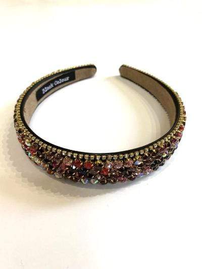 Black Colour Accessories One Size Black Colour Hair Band Jewelled izzi-of-baslow