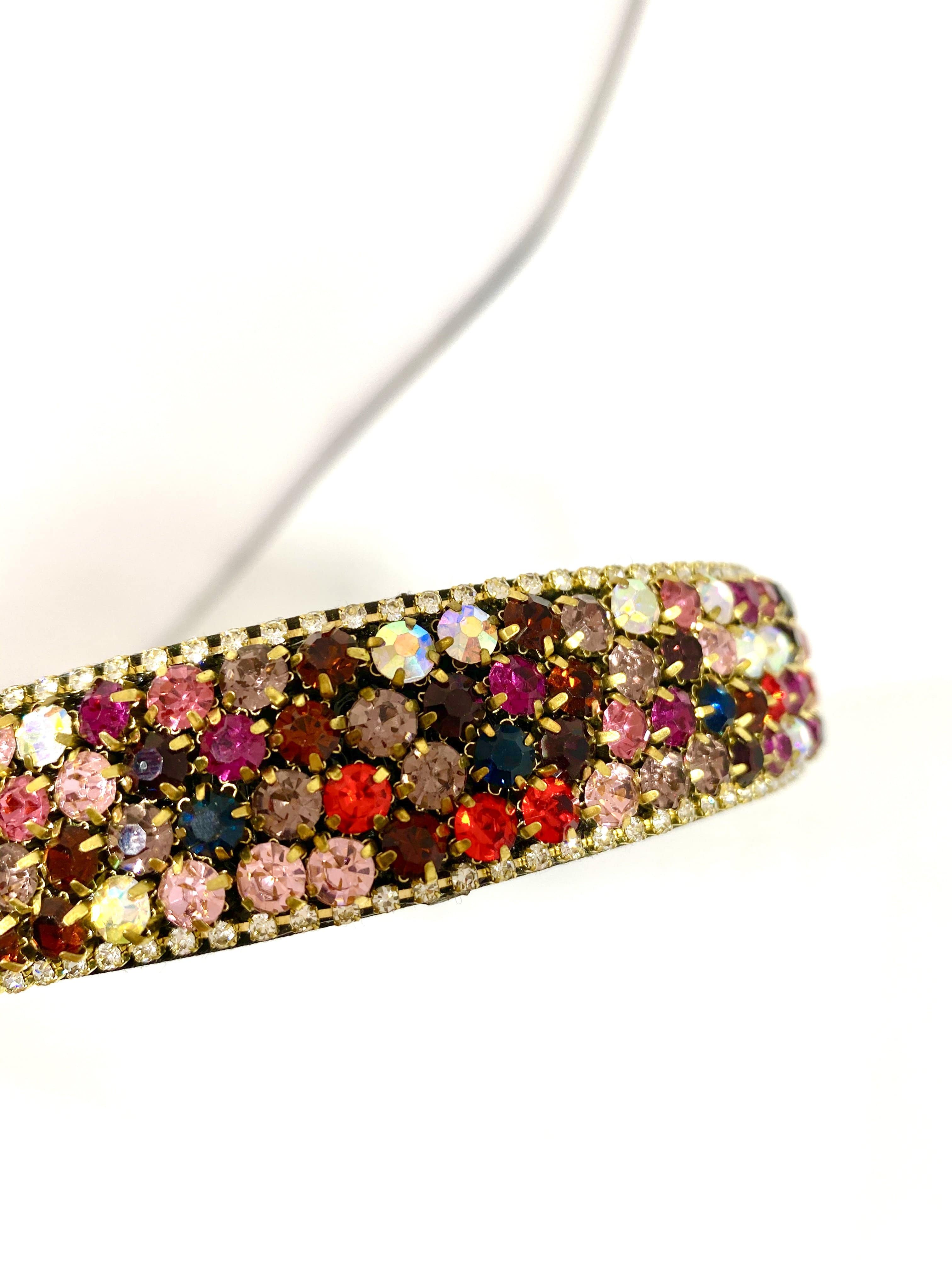 Black Colour Accessories One Size Black Colour Hair Band Jewelled izzi-of-baslow