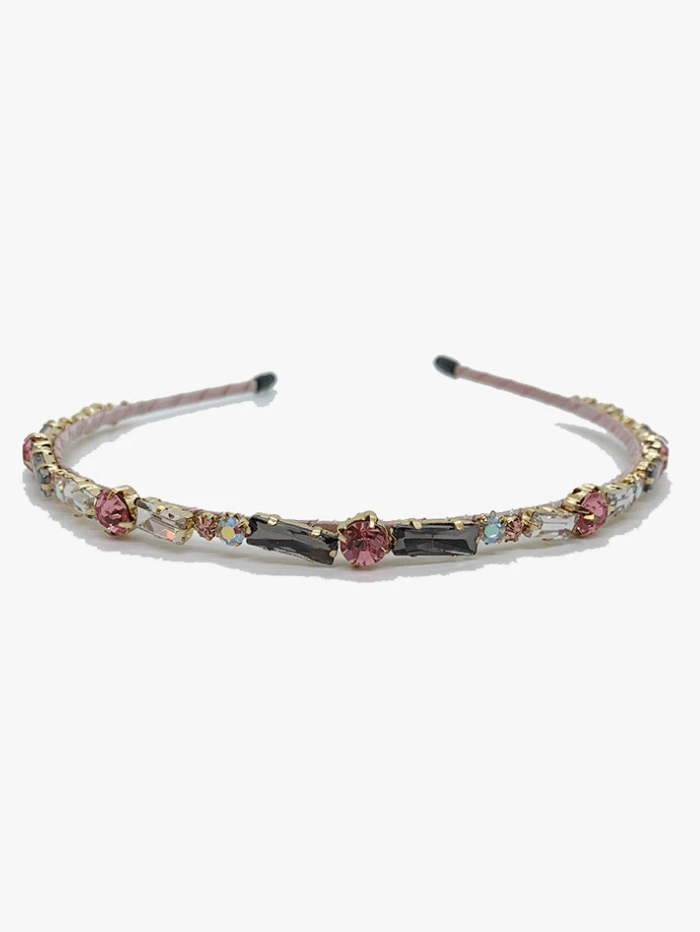 Black Colour Accessories One Size Black Colour Malia Stone Grey Head Band 2023 izzi-of-baslow