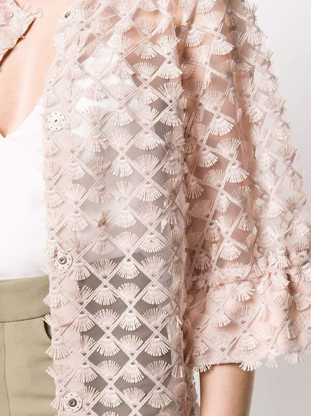 D.Exterior Coats & Jackets D.Exterior Embroidered Lace Tulle Coat 50655 5NUDON izzi-of-baslow