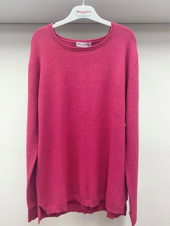 Frieda & Freddies Knitwear Frieda & Freddies Pink Jumper 3342 Col 312 izzi-of-baslow