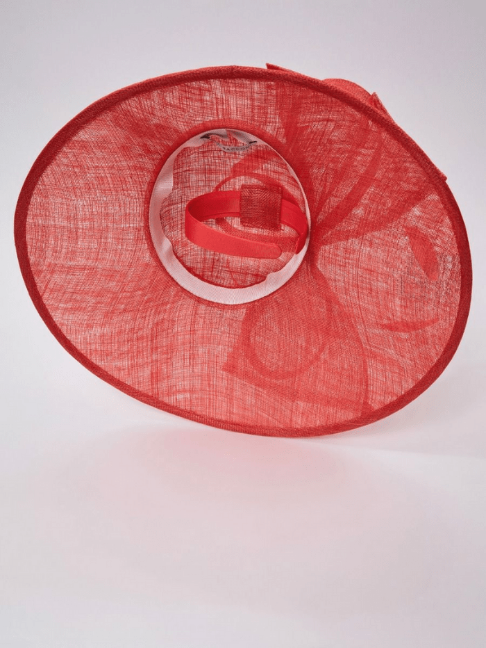 Gina Bacconi Accessories One Size Gina Bacconi Inka Hat With Bow Orange Red SBZ5744 ORD izzi-of-baslow