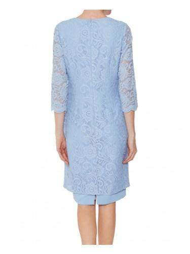 Gina Bacconi Dresses Gina Bacconi Mavis Crepe and Lace Dress SSS1060 izzi-of-baslow