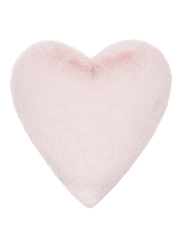 Helen Moore Accessories Helen Moore Pink Faux Fur Heart Shaped Blossom Cloud Cushion izzi-of-baslow