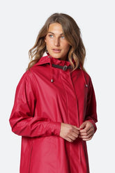 Ilse Jacobsen Coats and Jackets Ilse Jacobsen Deep Red Raincoat RAIN71 303 izzi-of-baslow