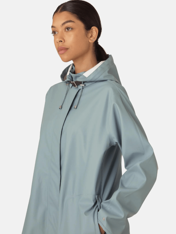 Ilse Jacobsen Coats and Jackets Ilse Jacobsen Raincoat Blue Cloud RAIN71 698 izzi-of-baslow