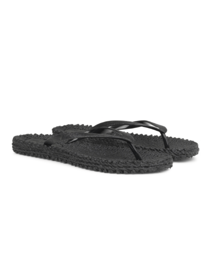 Ilse Jacobsen Shoes Ilse Jacobsen Flip Flops With Glitter Cheerful 01 Black izzi-of-baslow