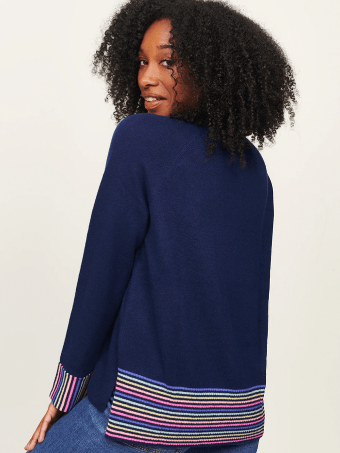 &amp; Isla Knitwear &amp; Isla Cashmere Lolly Blue Jumper SS23-039 izzi-of-baslow