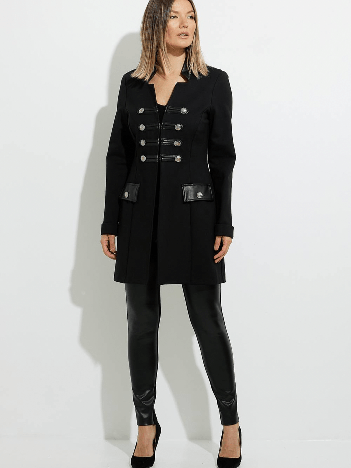 Joseph Ribkoff Coats and Jackets Joseph Ribkoff Black Military Jacket 224078 11 izzi-of-baslow