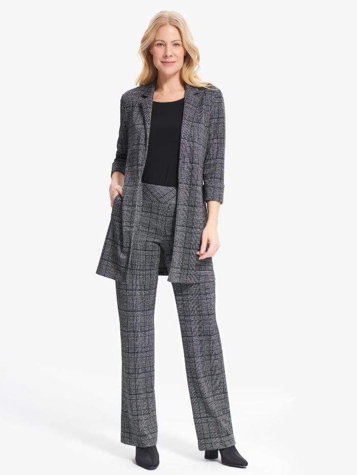 Joseph Ribkoff Coats and Jackets Joseph Ribkoff Checked Long Blazer 214243 178 izzi-of-baslow