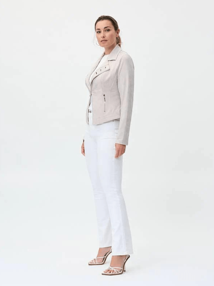 Joseph Ribkoff Coats and Jackets Joseph Ribkoff Dune Pleather Jacket 231934 3976 izzi-of-baslow