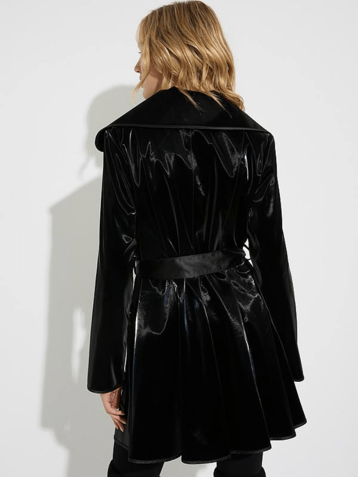 Joseph Ribkoff Coats & Jackets Joseph Ribkoff Black Vinyl Jacket 224907 11 izzi-of-baslow