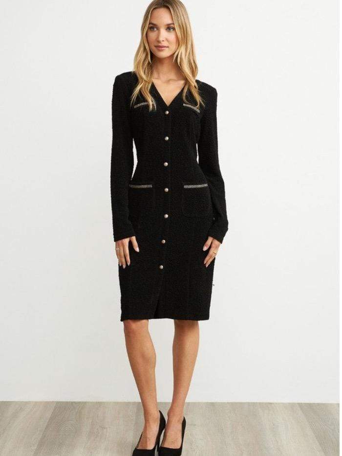 Joseph Ribkoff Black Dress 203252 11 Izzi of Baslow Joseph Ribkoff Black Dress 203252 11 Izzi of Baslow