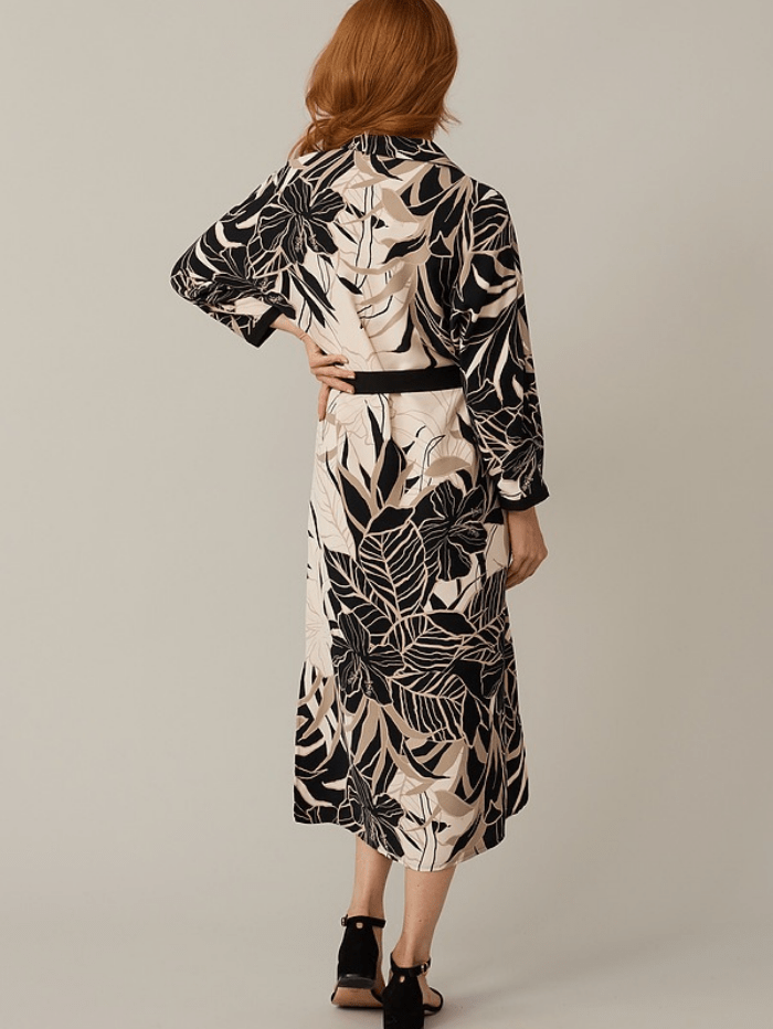 Joseph Ribkoff Dresses Joseph Ribkoff Tropical Neutral Maxi Dress 221070 295 izzi-of-baslow