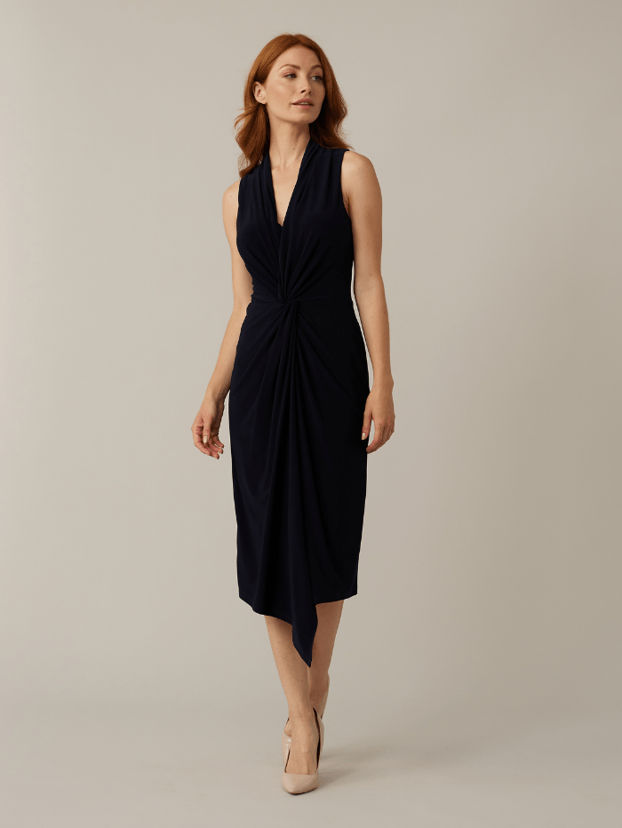 Joseph Ribkoff S Wrap Front Black Dress 221348 11 – Izzi of Baslow