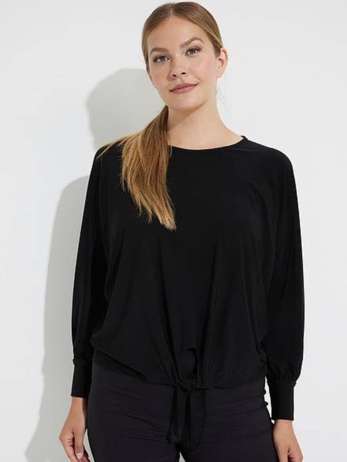 Joseph Ribkoff Tops Joseph Ribkoff Black Tie Fronted Top 223030 11 izzi-of-baslow