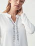 Joseph Ribkoff Tops Joseph Ribkoff White Rhinestone Blouse 221046 1761 izzi-of-baslow