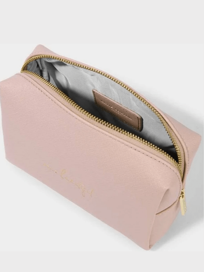 Katie Loxton Accessories One Size Katie Loxton Hello Beautiful Wash Bag Pink KLB1850 izzi-of-baslow