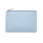 Katie Loxton Gifts One Size Katie Loxton Be You Tiful Colour Pop Perfect Pouch in Sky Blue KLB749 izzi-of-baslow