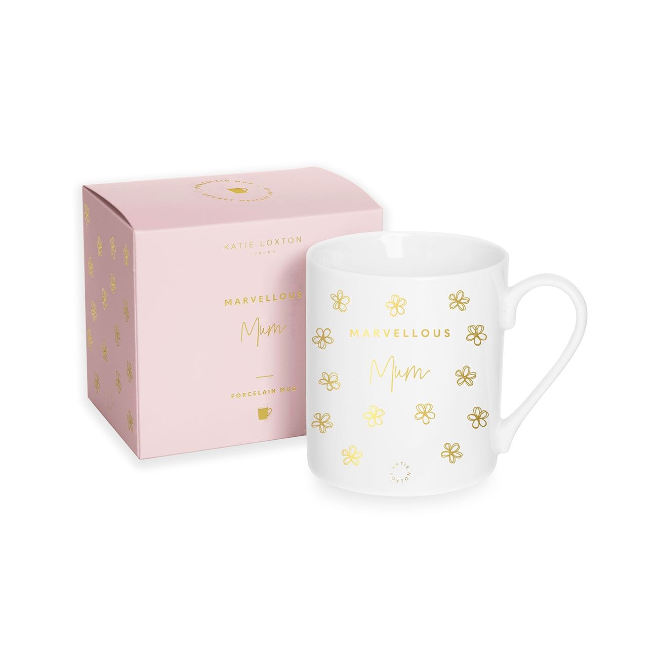 Katie Loxton Gifts One Size Katie Loxton Marvellous Mum Porcelain Mug KLCW009 izzi-of-baslow