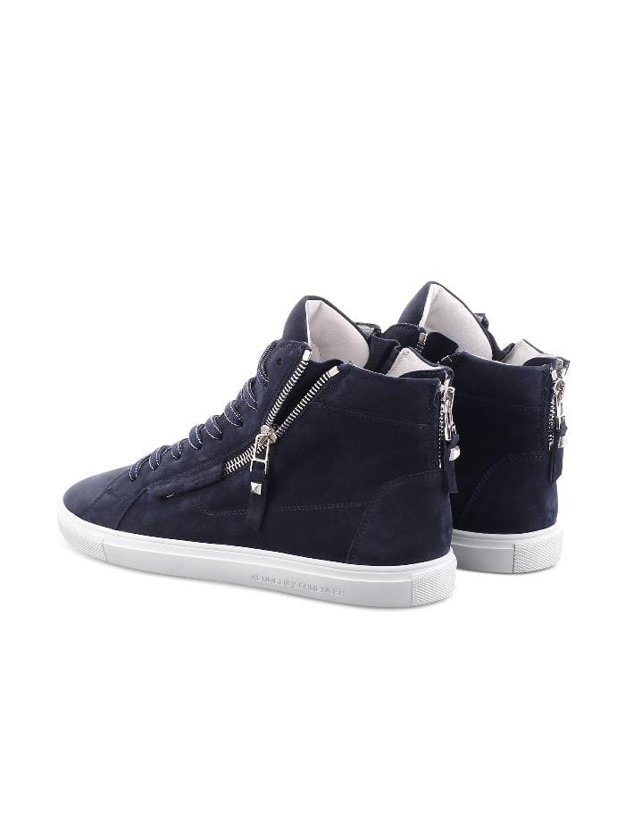 Kennel & Schmenger Shoes Kennel and Schmenger Ocean Navy and White Soft Nubuck Hi Top Trainer 51-15750-659-001 izzi-of-baslow