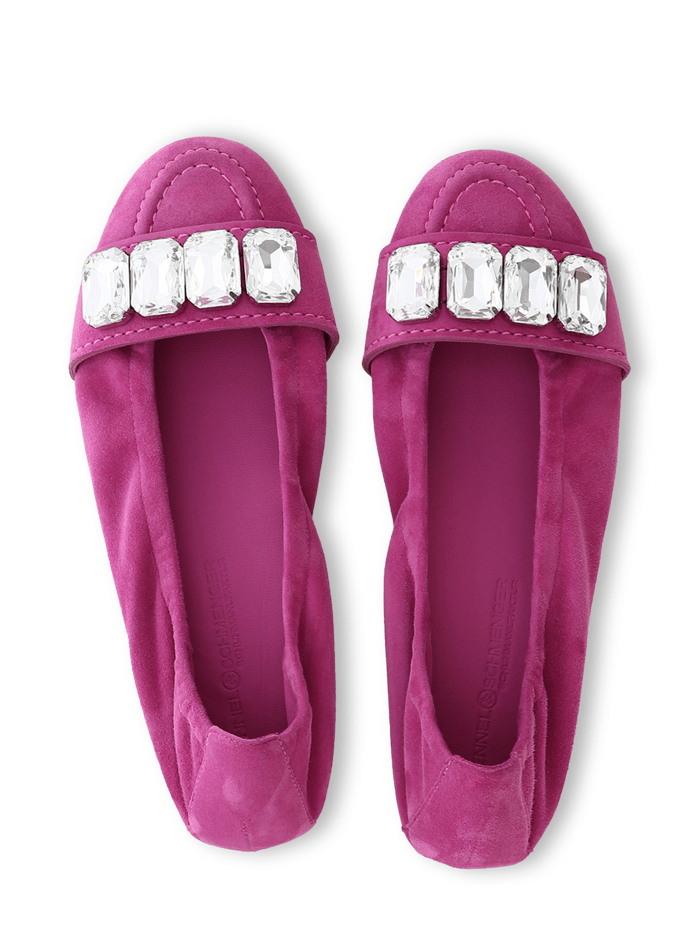 Kennel-&amp;-Schmenger-Flat-Fuchsia-Pink-Suede-Malu-Shoes-91-10060-499-izzi-of-Baslow