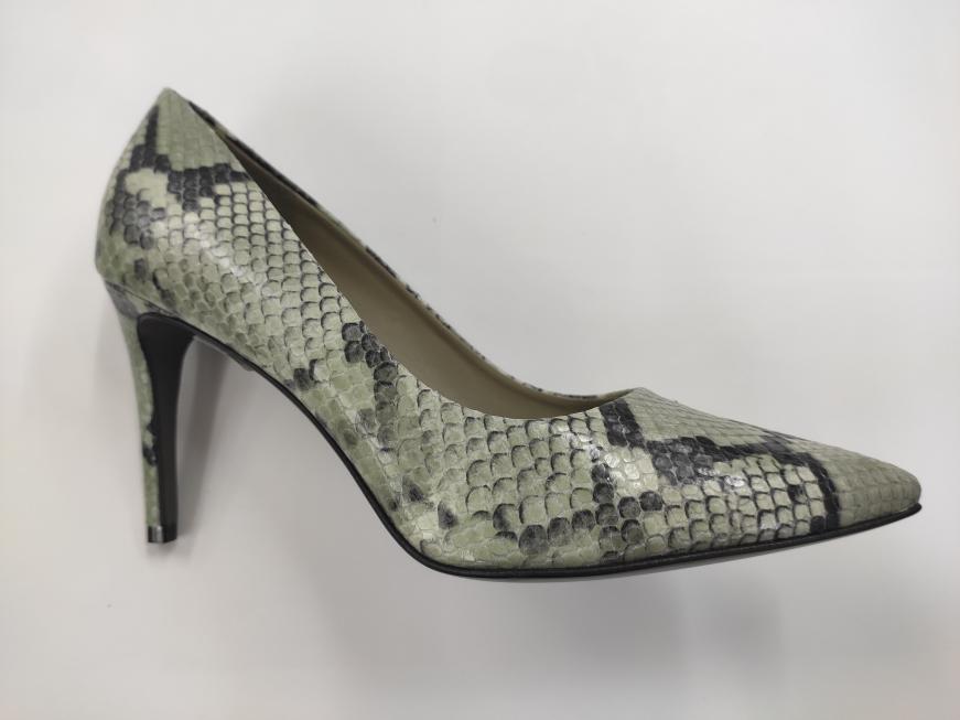 Kennel & Schmenger Shoes Kennel & Schmenger Miley Court Shoe Snake Green 31-83500-597 izzi-of-baslow