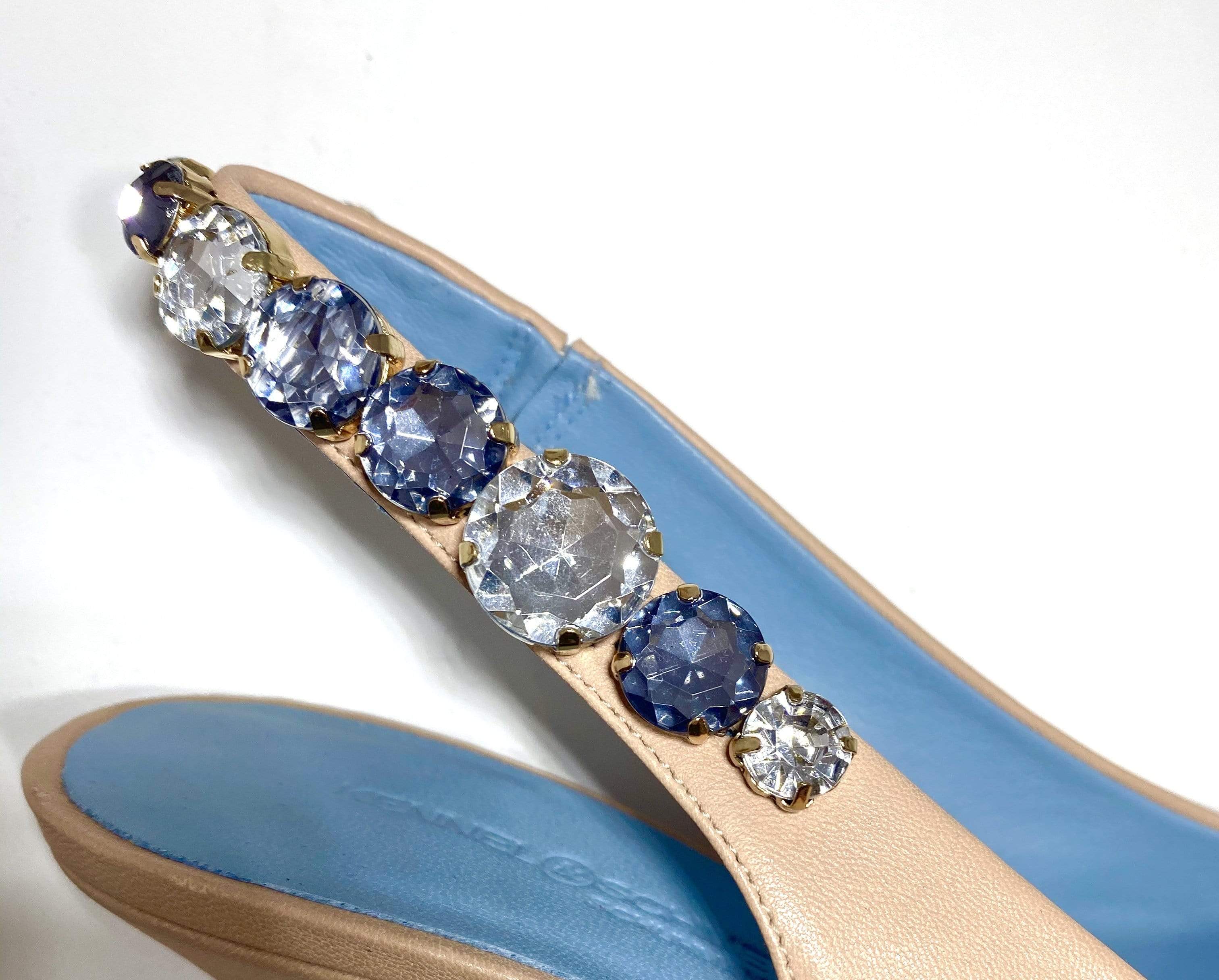 Kennel & Schmenger Shoes Kennel & Schmenger Selma Sling Back Kitten Heel Nude 91-46960-325 izzi-of-baslow