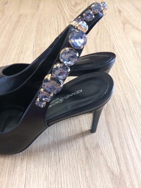 Kennel & Schmenger Shoes Kennel & Schmenger Sling Back Court With Jewels Black 91-83930-310 izzi-of-baslow