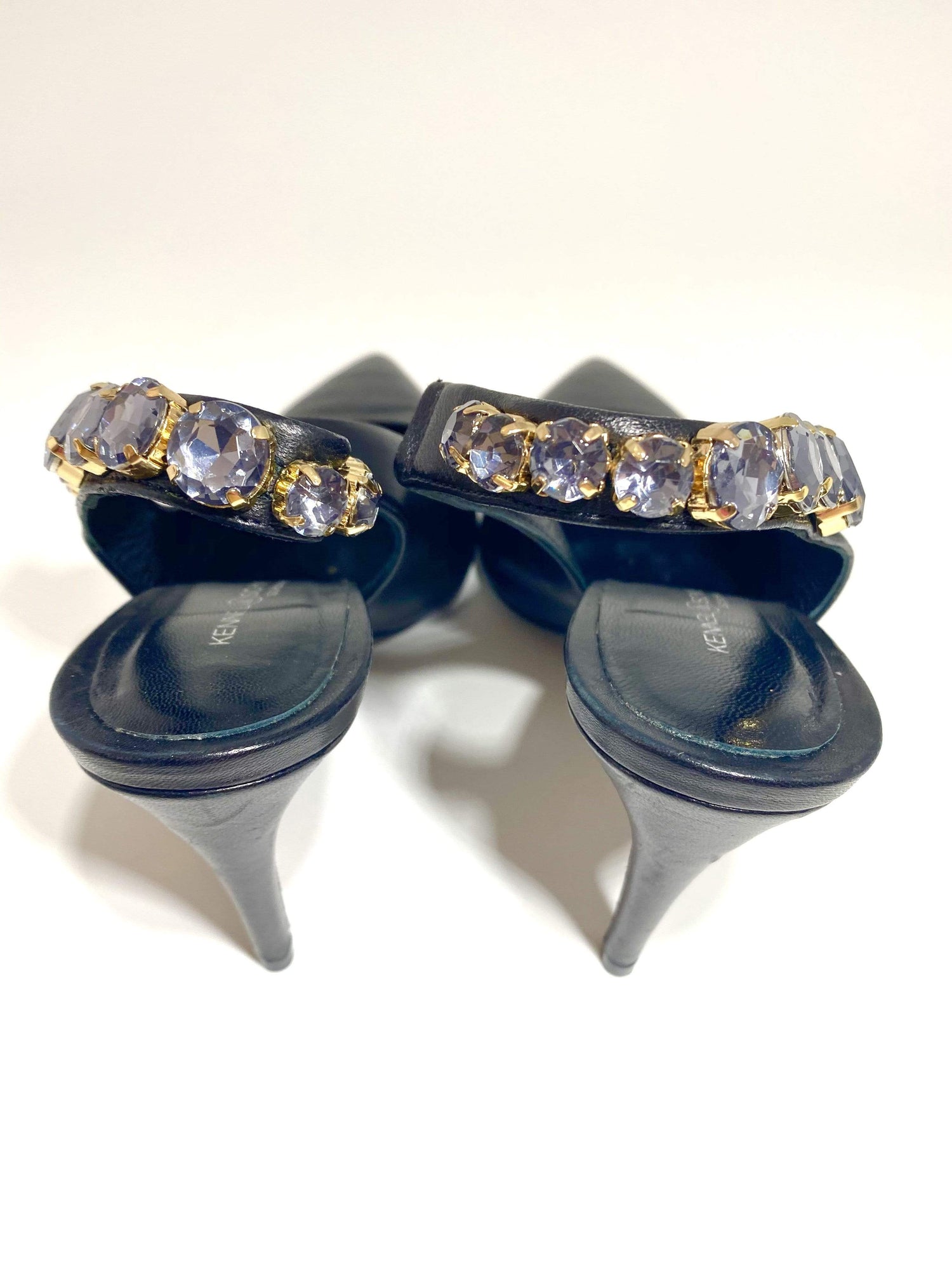 Kennel & Schmenger Shoes Kennel & Schmenger Sling Back Court With Jewels Black 91-83930-310 izzi-of-baslow