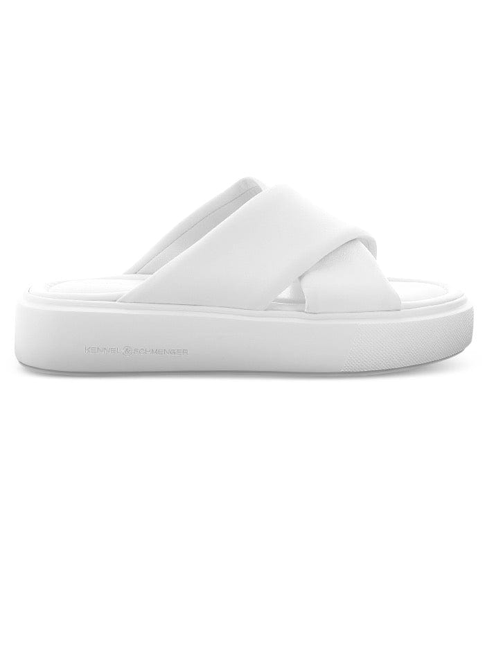 Kennel & Schmenger Shoes Kennel & Schmenger STUNT White Leather Sliders 71-93010-727 izzi-of-baslow