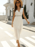 Libby Loves Dresses S Libby Loves Anais White Midi Dress izzi-of-baslow
