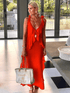 Lindsey Brown Resortwear Beachwear Lindsey Brown Antigua Red Maxi Ruffle Dress izzi-of-baslow